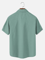 Cocktail Shirt | Men's Striped Toucan Short Sleeve Casual Shirt