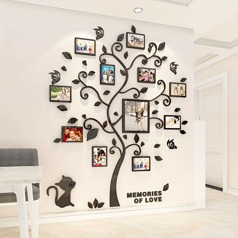 Thea | Photo Frame Wall Decor | 3D Acrylic Photo Tree | Self-Adhesive