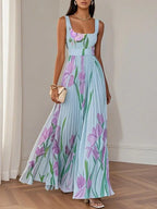 Lyra | Floral Boho Dress | Women's A-Line, Flowy Summer Dress