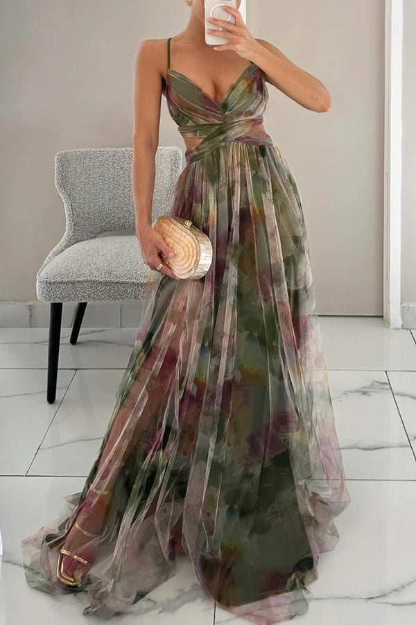 Floral Dress Women Long Maxi Length Flowy Lightweight Breathable