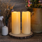 Zelda | LED Flameless Candles | Ivory, Waterproof, Remote & Timer | 12-Pack