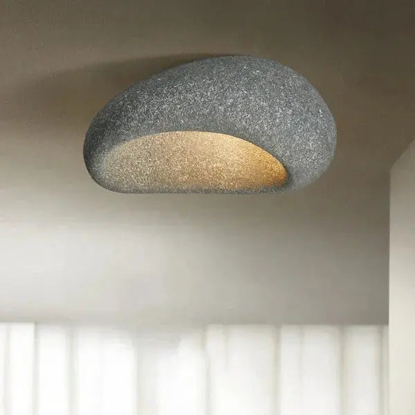 Ceramic Ceiling Light Wabi-Sabi Organic Minimalist