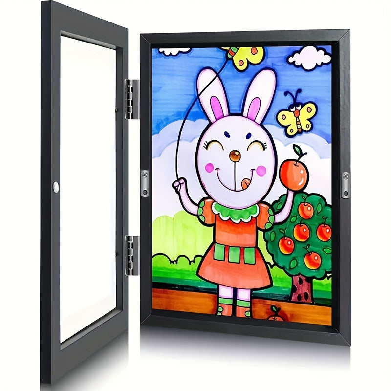 Sorrel | Children's Art Frame | A4 Front Opening, Flip Frame | Wood