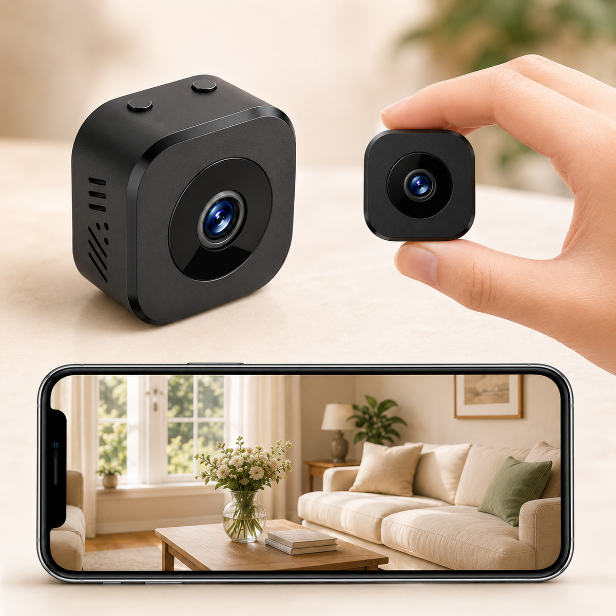 Clea | Security Camera | 1080P HD, Night Vision, Wireless | Magnetic Mount