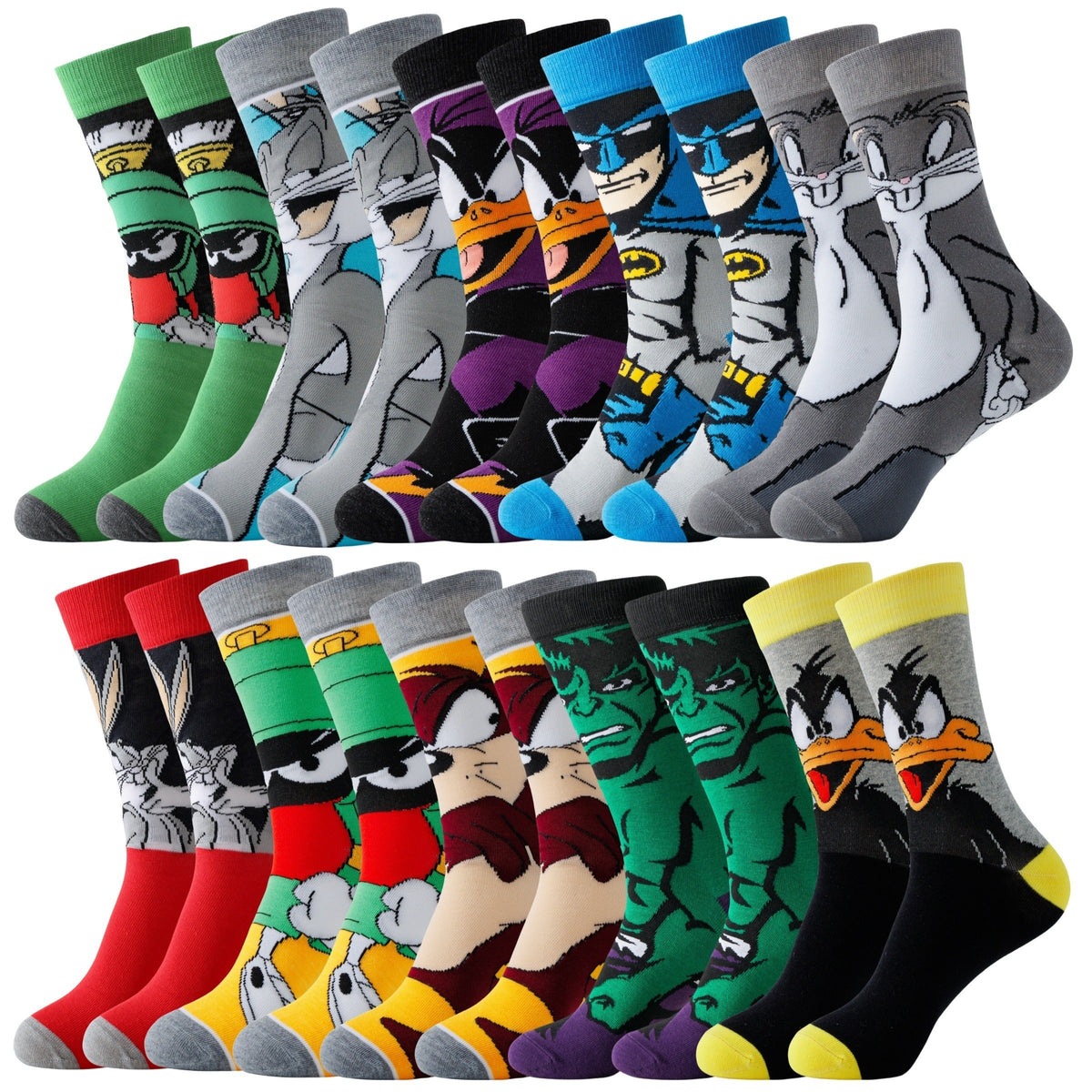 Galia | Cartoon Socks Set | Fun Character Designs | Polyester, Ankle
