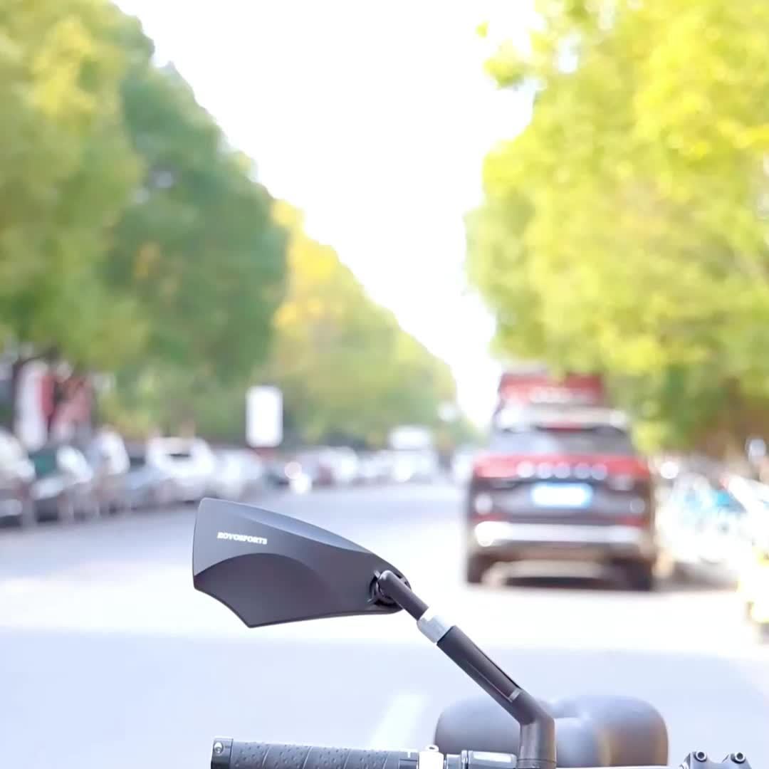 Linnea | Bicycle Rearview Mirror | 360° Adjustable, Universal Fit | Convex Lens