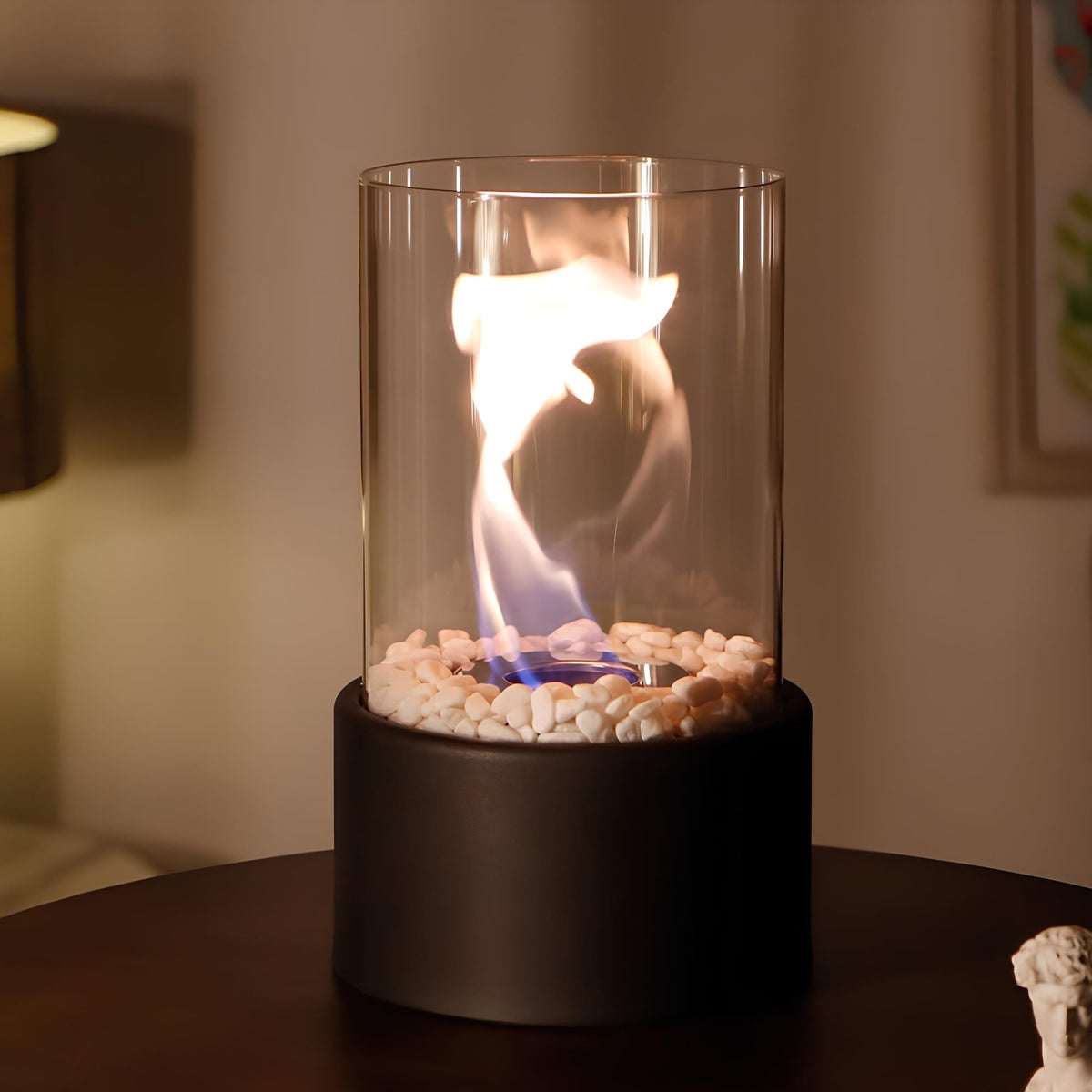 Fleur | Oil Lamp | Decorative Ethanol Flame Lamp | Metal & Glass, Indoor & Outdoor