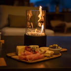 Fleur | Oil Lamp | Decorative Ethanol Flame Lamp | Metal & Glass, Indoor & Outdoor