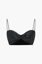 Mila | Two-Piece Skirt Set | Sequin Bustier & Maxi Skirt, Black | Formal