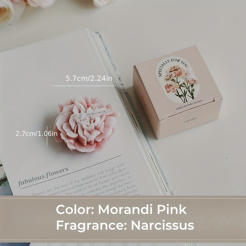 Leah | Scented Candle | Carnation Fragrance, Decorative Gift | Paraffin