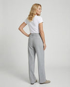 Women Wide Leg Trousers High Waist Creased