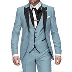 Men 3 Piece Suit Blazer Waistcoat Trousers