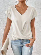 Rhea | Women's T-Shirt | Sweetheart Neckline, Casual Everyday Top