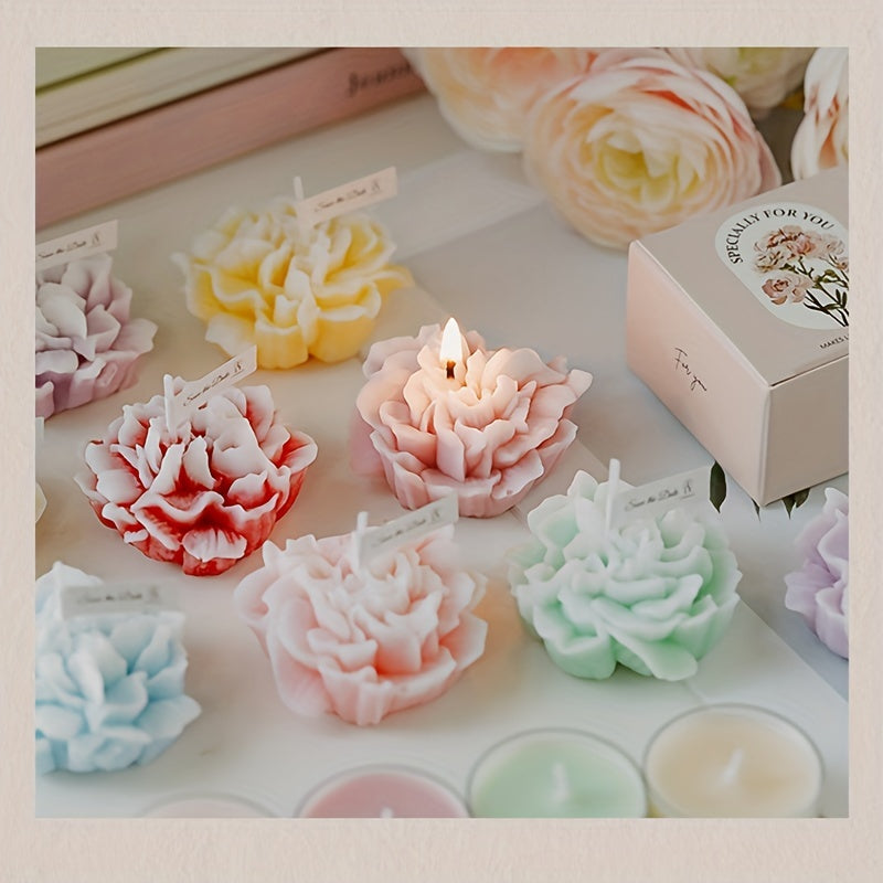 Leah | Scented Candle | Carnation Fragrance, Decorative Gift | Paraffin