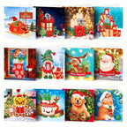 Liora | Diamond Painting Greeting Cards | 12-Piece Christmas Set | Mosaic