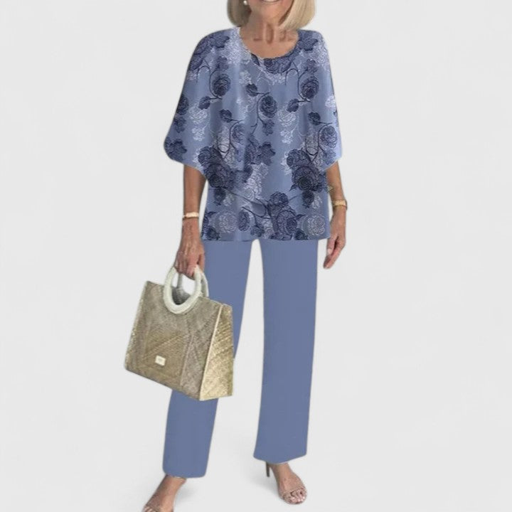 Jolie | Women's Two-Piece Pant Set | Relaxed Fit, Wide Leg