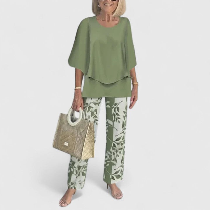 Jolie | Women's Two-Piece Pant Set | Relaxed Fit, Wide Leg