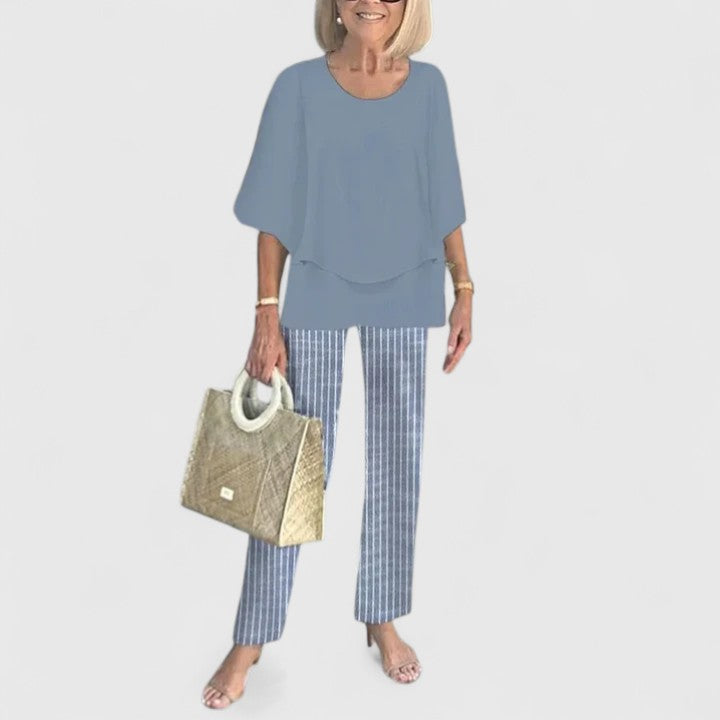 Jolie | Women's Two-Piece Pant Set | Relaxed Fit, Wide Leg