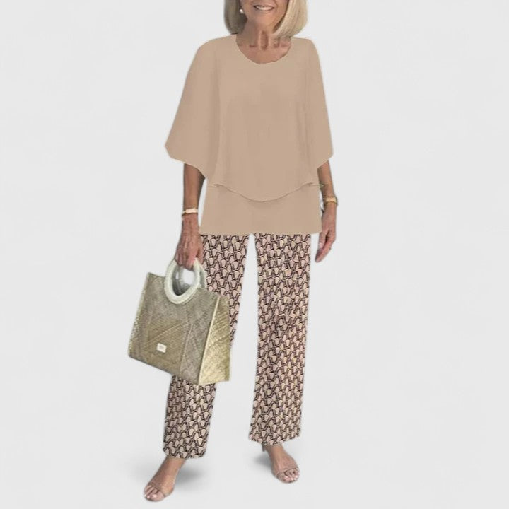 Jolie | Women's Two-Piece Pant Set | Relaxed Fit, Wide Leg