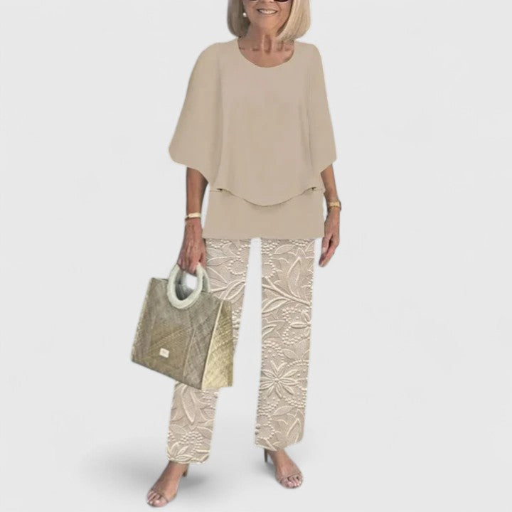 Jolie | Women's Two-Piece Pant Set | Relaxed Fit, Wide Leg