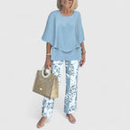 Jolie | Women's Two-Piece Pant Set | Relaxed Fit, Wide Leg
