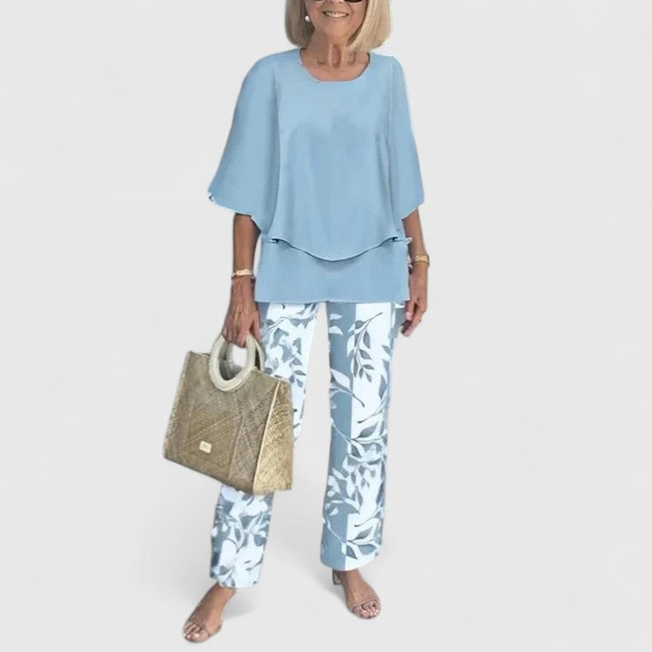 Jolie | Women's Two-Piece Pant Set | Relaxed Fit, Wide Leg