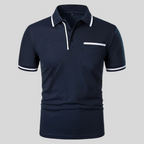 Men Polo Shirt Short Sleeve Regular Fit Chest Pocket