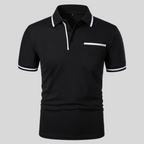 Men Polo Shirt Short Sleeve Regular Fit Chest Pocket