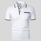Men Polo Shirt Short Sleeve Regular Fit Chest Pocket