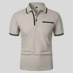 Men Polo Shirt Short Sleeve Regular Fit Chest Pocket