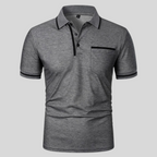 Men Polo Shirt Short Sleeve Regular Fit Chest Pocket