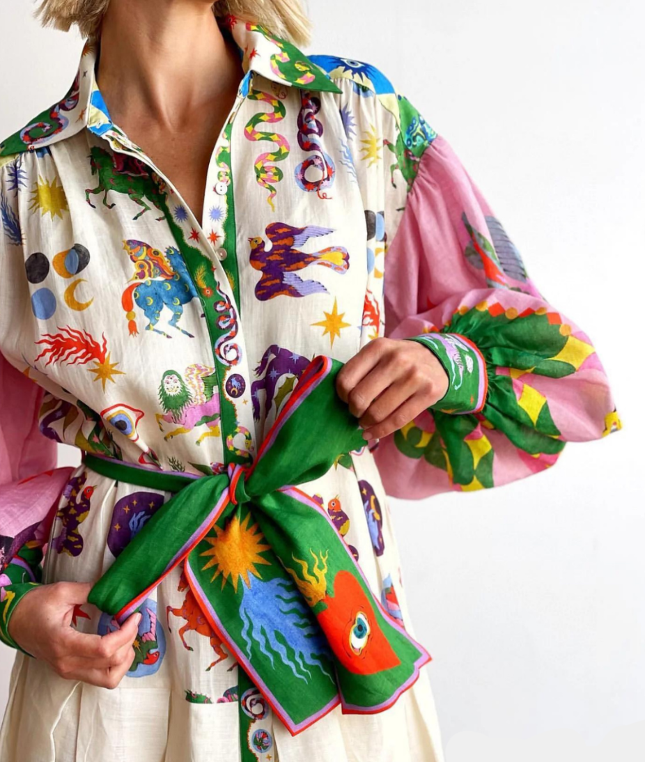 Birdie | Maxi Volume Dress | Women's Occasion Dress | Multicolor, Lightweight