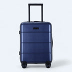 Faye | Hard Shell Luggage Set | 3-Piece, 4-Wheel Spinner | Black & Blue