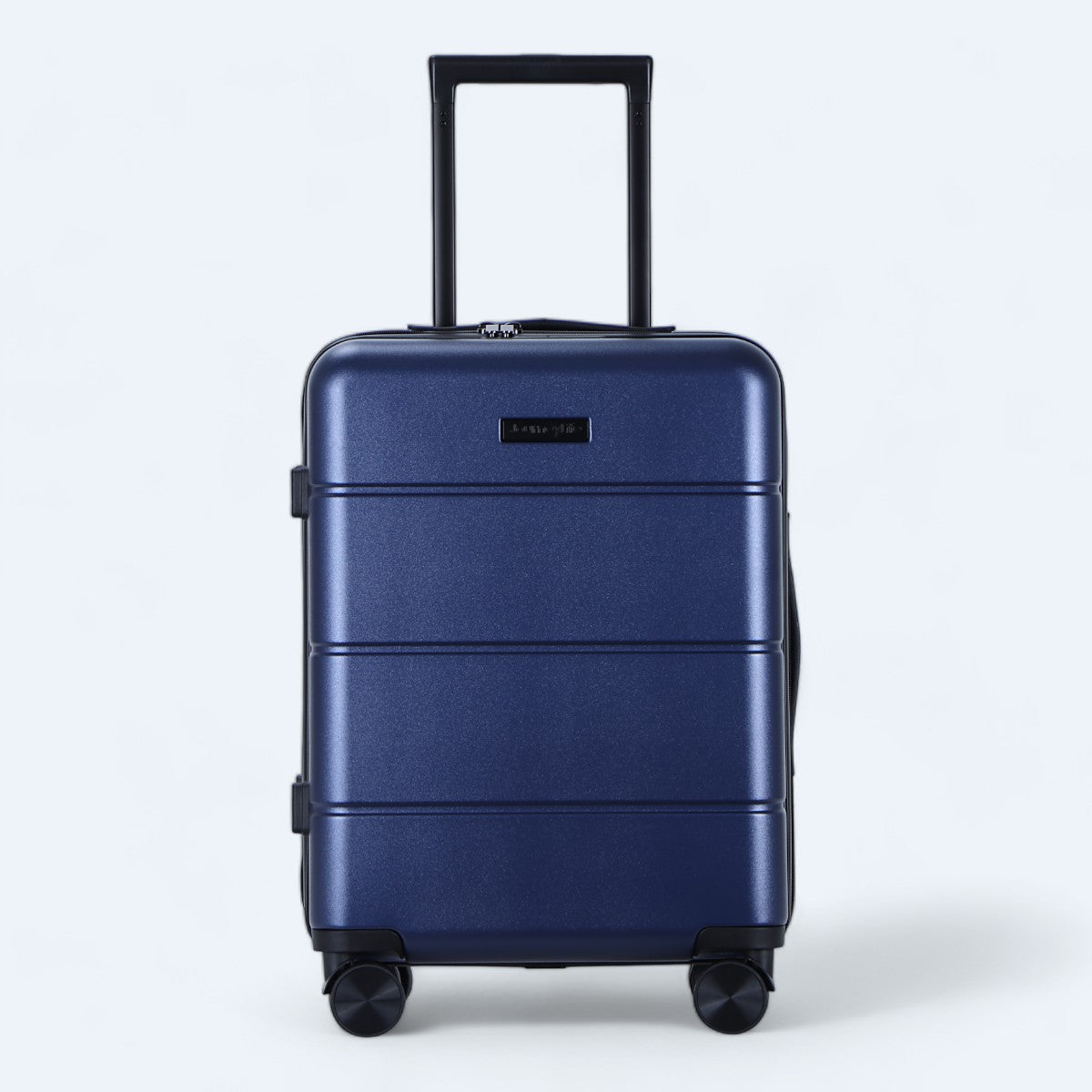 Faye | Hard Shell Luggage Set | 3-Piece, 4-Wheel Spinner | Black & Blue