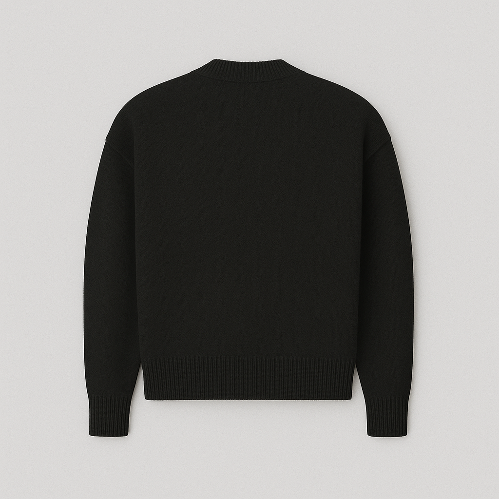 Romy | Women's Oversized Sweater | Heart Ace Print, Round Neck | All-Season