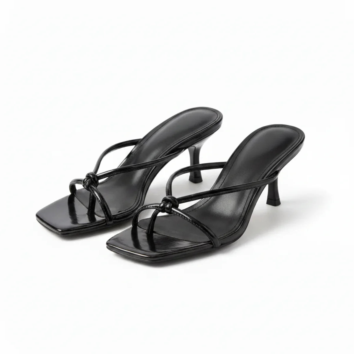 Juno | Women's Heeled Sandals | Orthopedic, Knot Strap | Open Toe