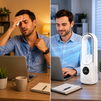 Posy | Portable Air Cooler | Bladeless, Quiet & Compact | Home & Office