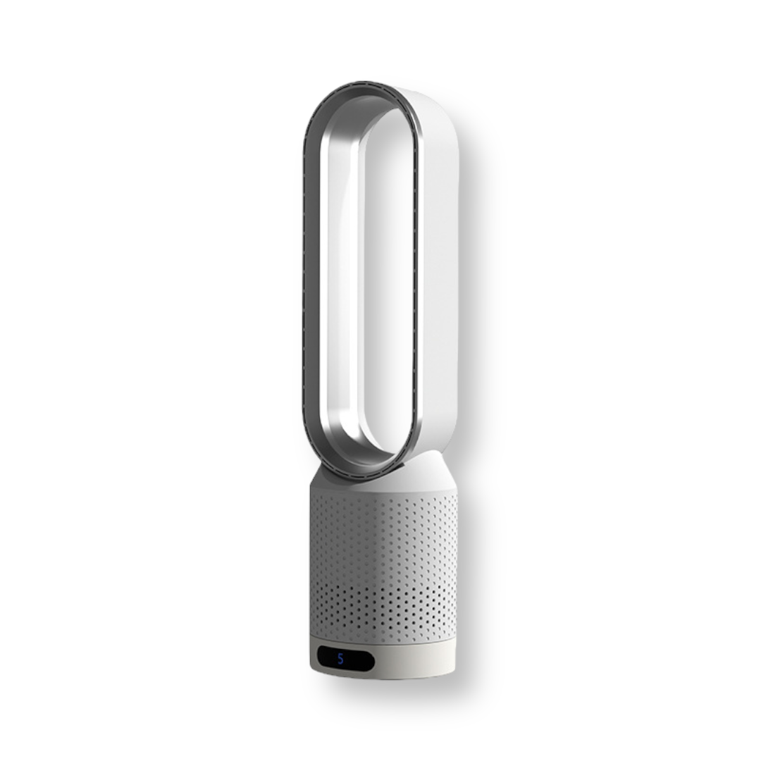 Yvaine | Bladeless Tower Fan | 3-in-1 Cooler, Purifier & UV Sterilizer | 8 Speeds