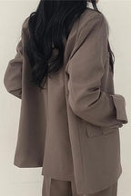 Women Oversized Blazer Wide Leg Trousers 2 Piece Set | Juno