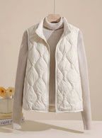 Halcyon | Women's Quilted Puffer Vest | Stand Collar, Sleeveless | Sizes M–4XL
