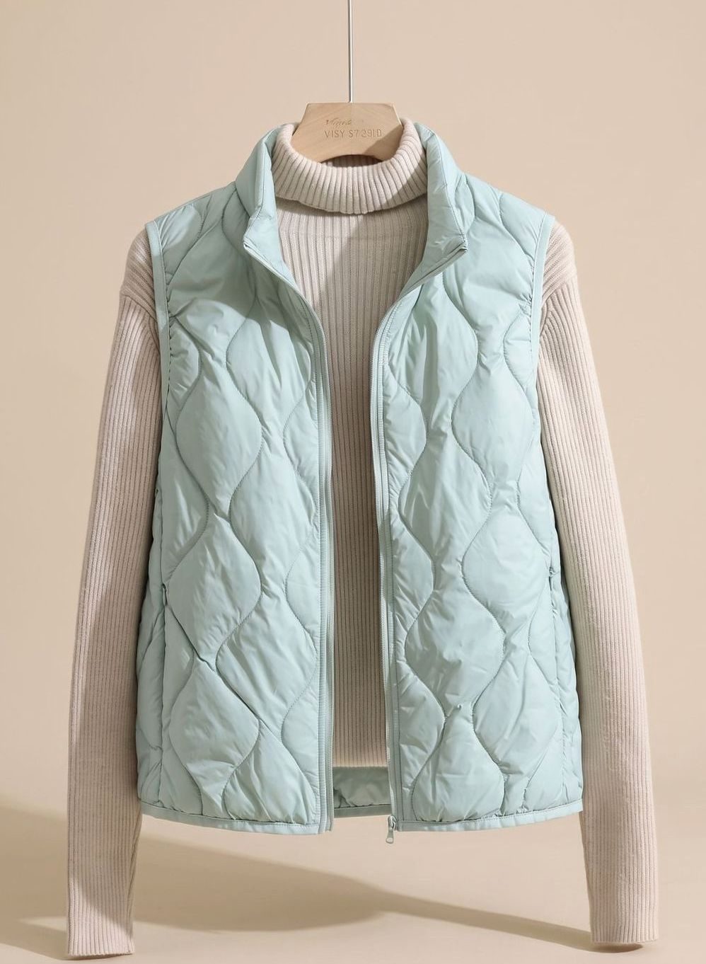 Halcyon | Women's Quilted Puffer Vest | Stand Collar, Sleeveless | Sizes M–4XL