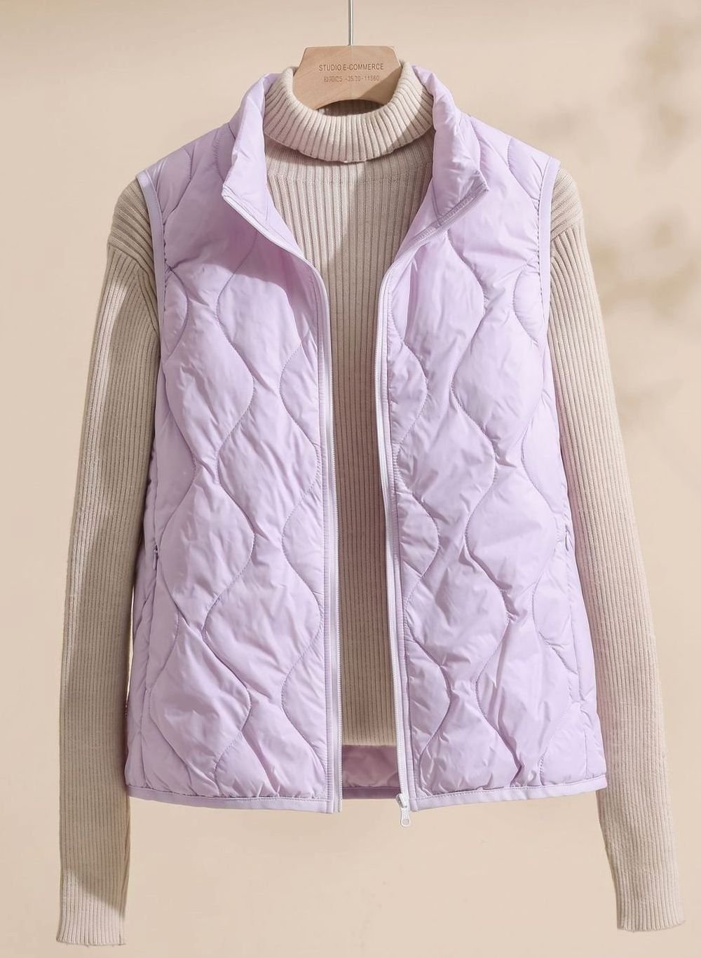 Halcyon | Women's Quilted Puffer Vest | Stand Collar, Sleeveless | Sizes M–4XL