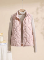 Halcyon | Women's Quilted Puffer Vest | Stand Collar, Sleeveless | Sizes M–4XL