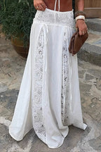Maxi Skirt Women Lace Patchwork Boho | Delphine