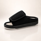 Corduroy Slippers | Unisex Extra Wide Fit Non Slip Padded Sole