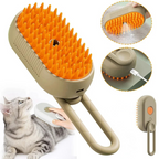 Valentina | Pet Steam Grooming Brush | 3-in-1, Deshedding, Massage Spray