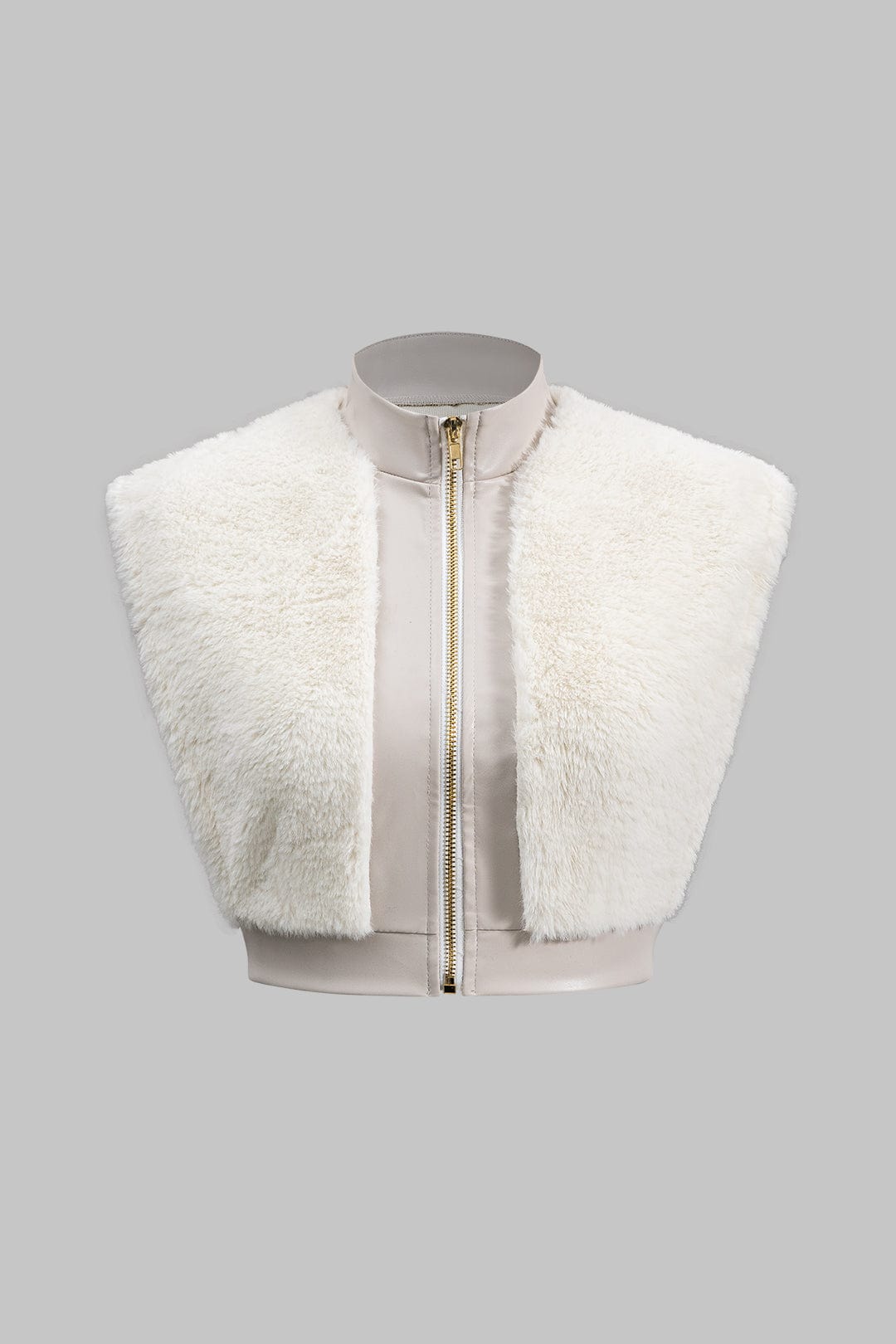 Xanthe | Faux Leather Co-ord Set | Women's Top & Mini Skirt | Faux Fur Trim