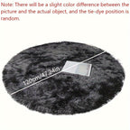 Delphine | Round Plush Rug | Tie-Dye, Soft & Non-Slip | Living Room, Bedroom