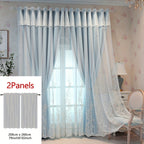 Saoirse | Embroidered Curtain Panels | Elf & Fairy Design, Light-Filtering | Set of 2 with Rings