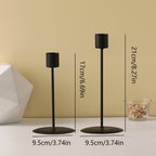 Lux | Metal Candle Holders Set of 2 | Table Decoration | Wedding, Dinner, Holidays